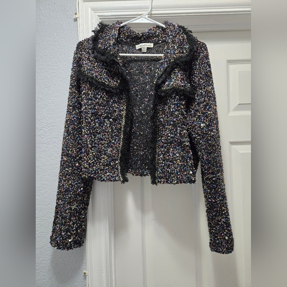Stylish Multicolor Tweed Jacket